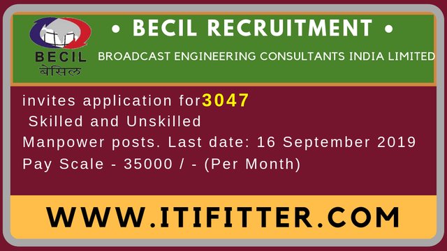 BECIL-Recruitment-2019-www.itifitter.com-